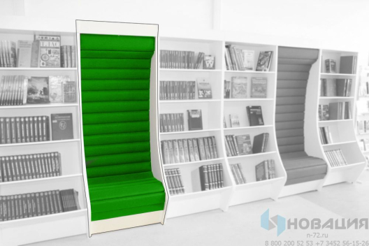 Посадочный модуль для книжного стеллажа, 800х650х2090 мм рл-002