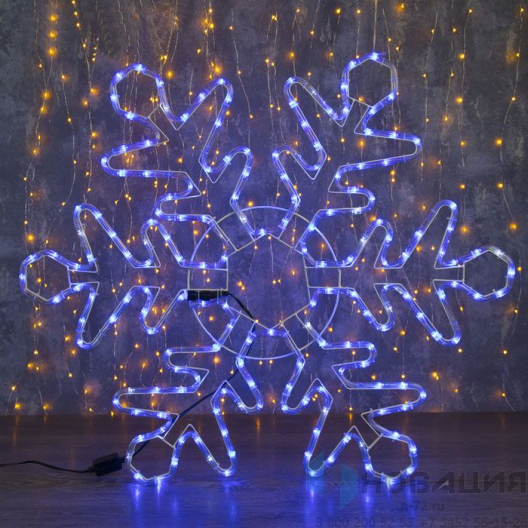 Фигура из неона Снежинка, 800х800 мм